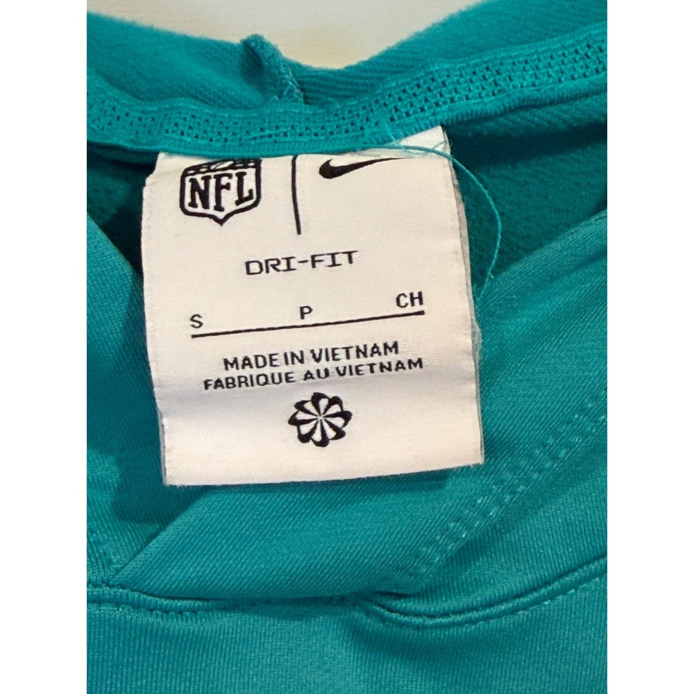 Nike Miami Dolphins Dri-FIT Teal Orange Performance‎ Hoodie Womens Small NFL - Picture 3 of 9